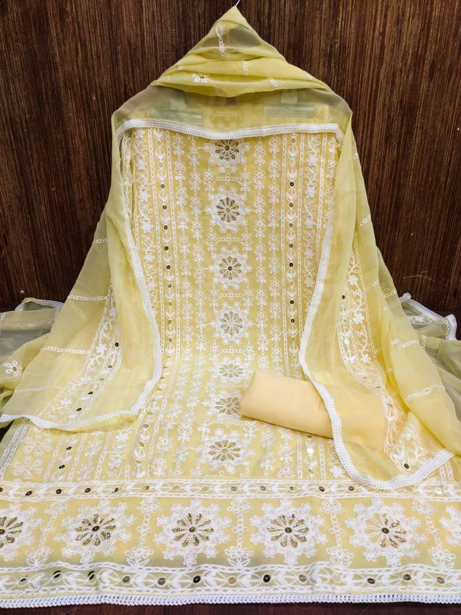 Mariyam 1 Festive Wear Wholesale Color Set Matching Georgette Dress Material

